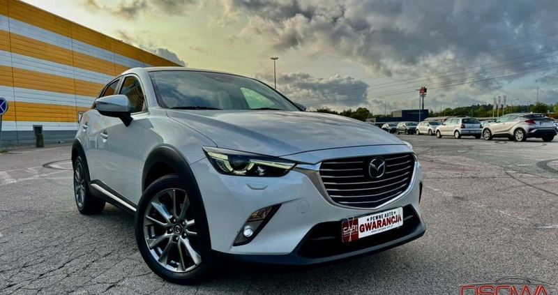 Mazda CX-3 cena 71777 przebieg: 119000, rok produkcji 2017 z Limanowa małe 781